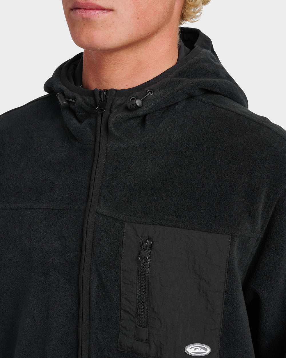 Reversible Zip Hoodie - Black