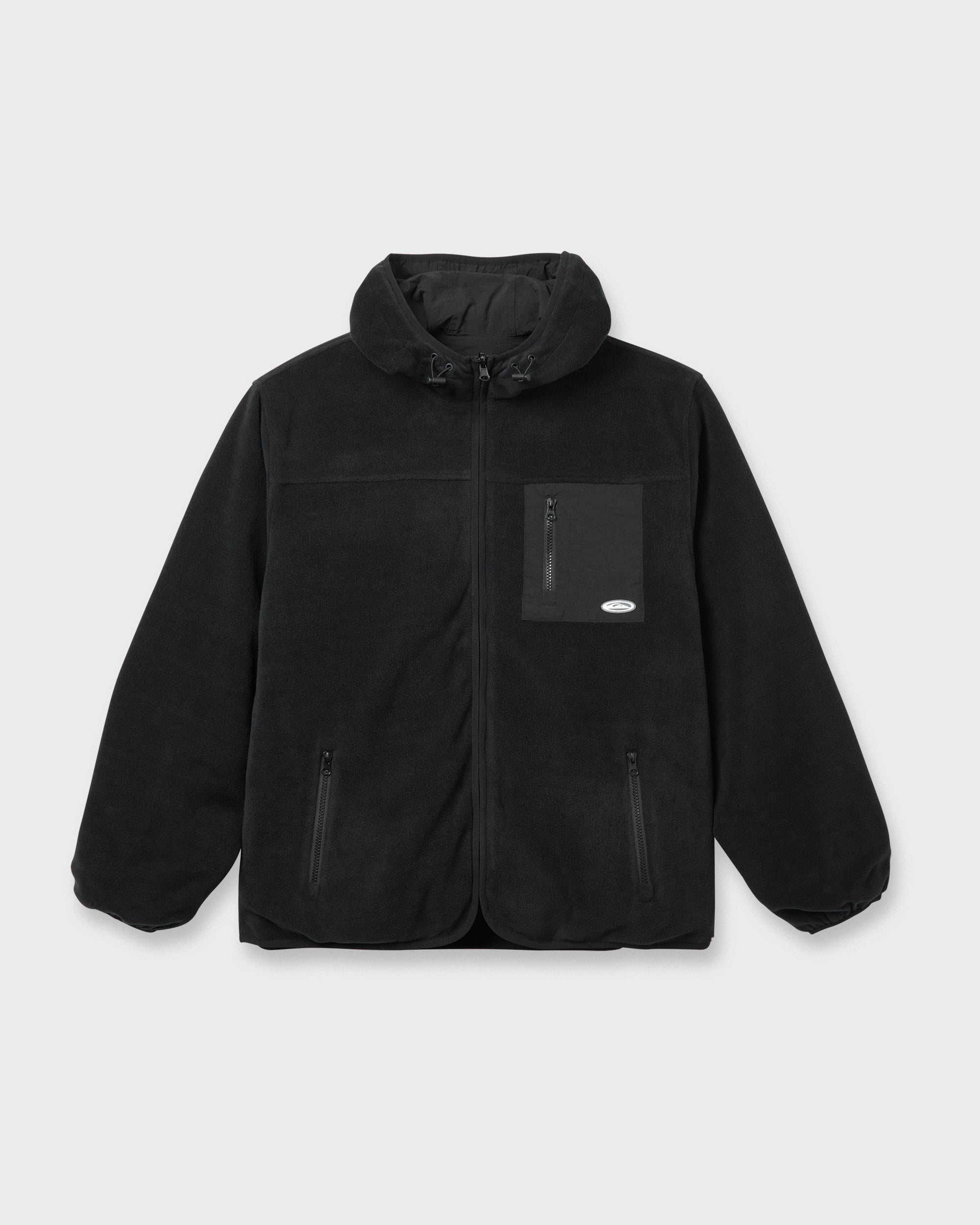 Reversible Zip Hoodie - Black