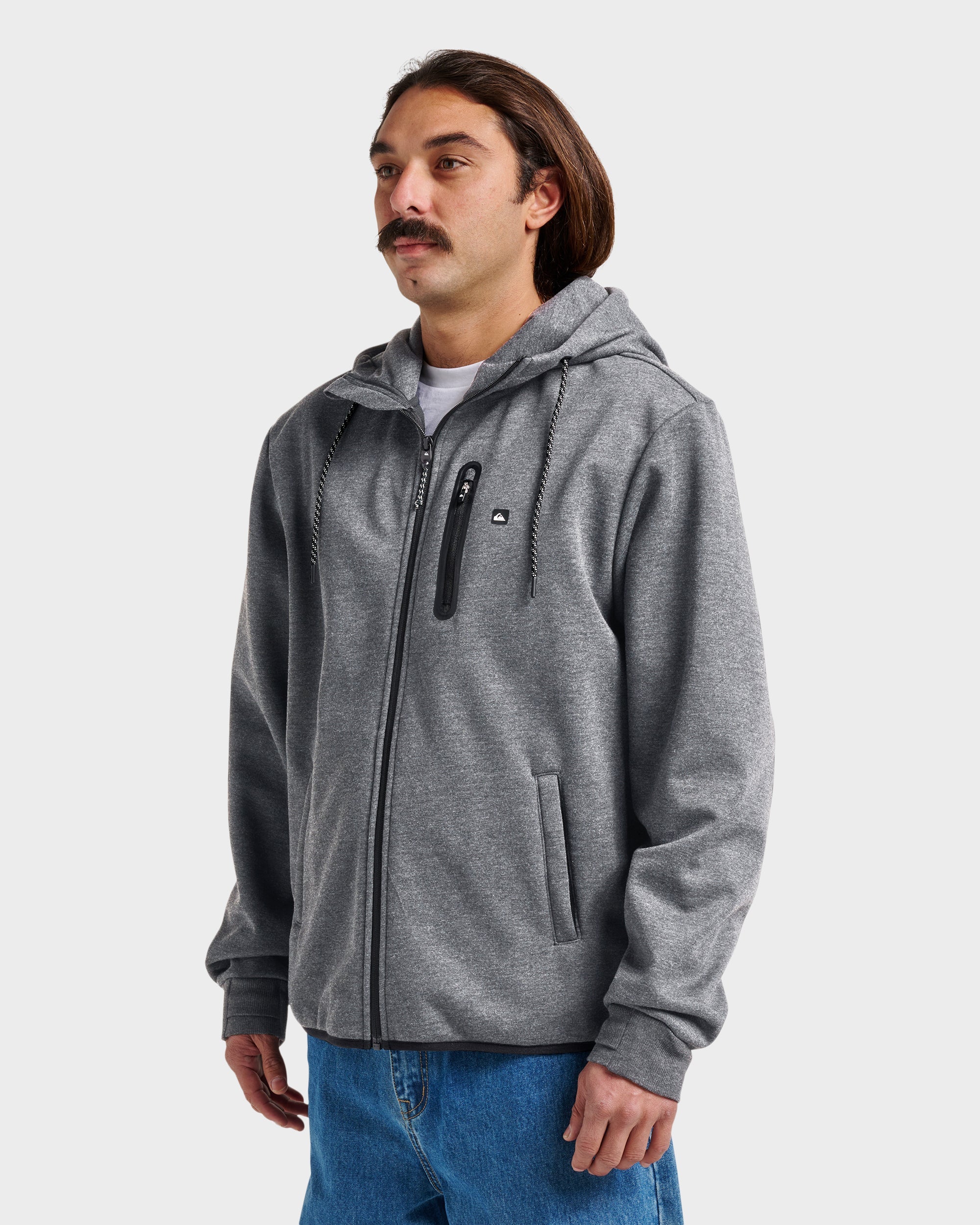 Waterman Departure Zip Sweatshirt - Phantom Heather