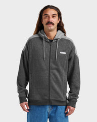 Keller Zip Hoodie - Black Heather