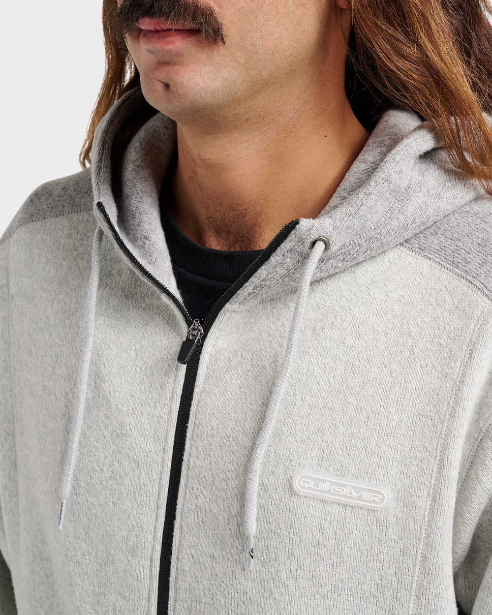 Keller Zip Hoodie - Light Gray Heather