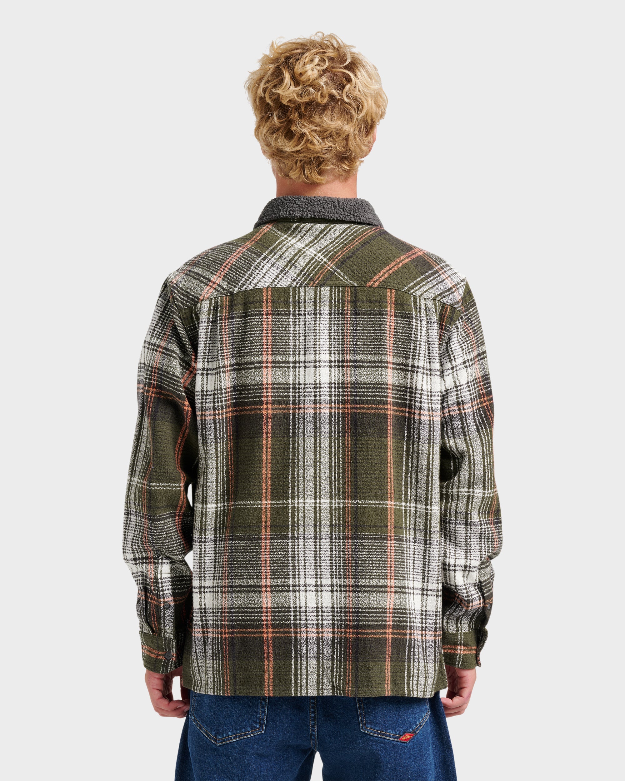 Campo Zip Flannel Shirt - Grape Leaf