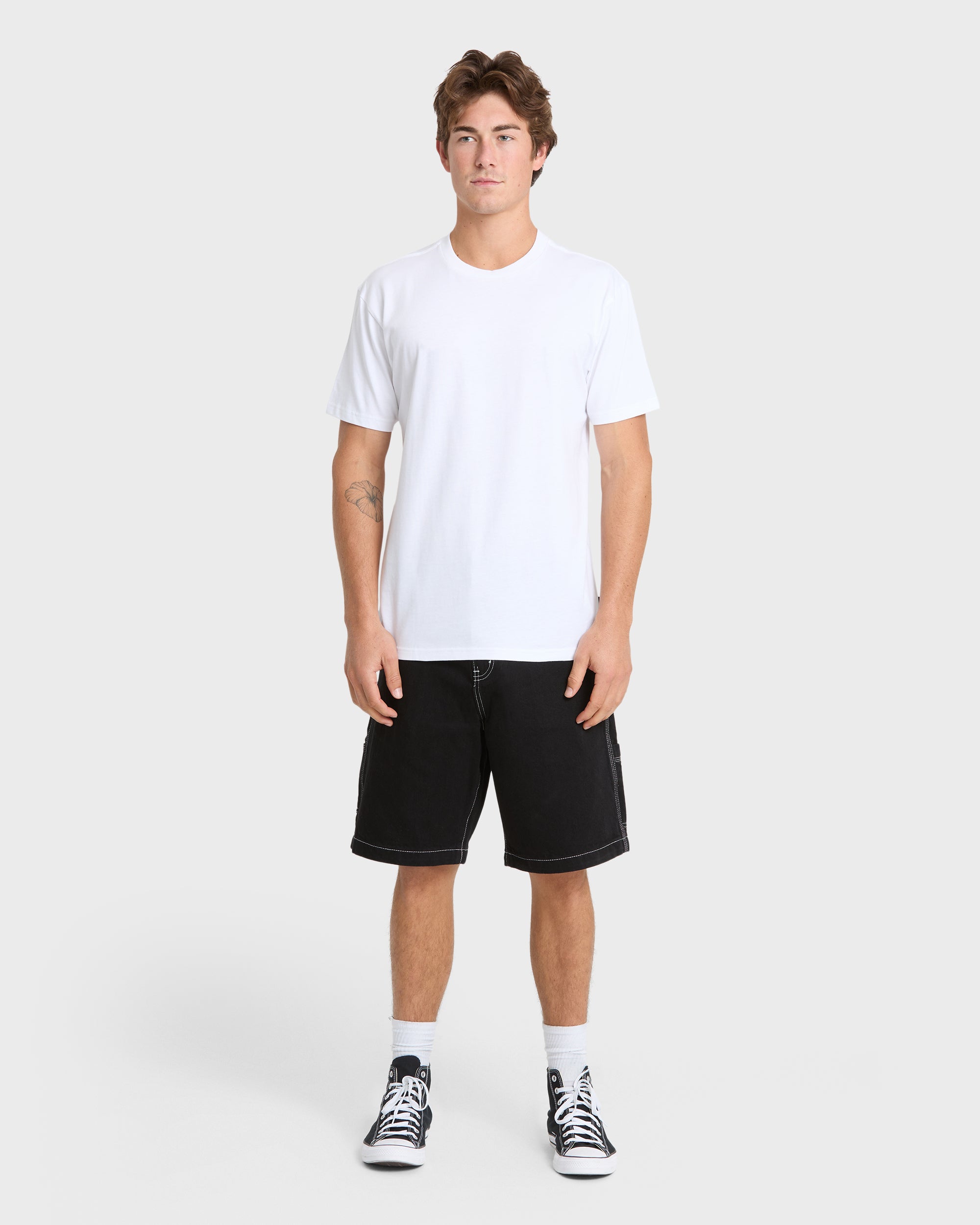 Mercury Carpenter Denim Short - Black