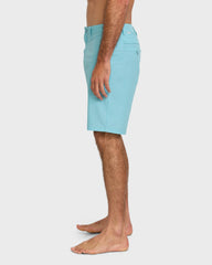 Union Heather 20" Amphibian Hybrid Shorts - Aqua Blue