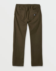 Stretch Canvas Beach Pants - Army