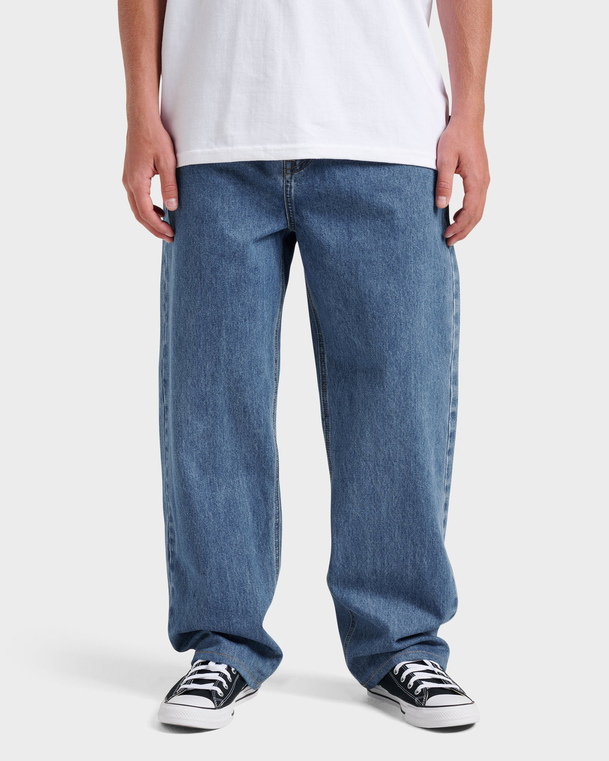 Baggy Denim Pants - Medium Indigo