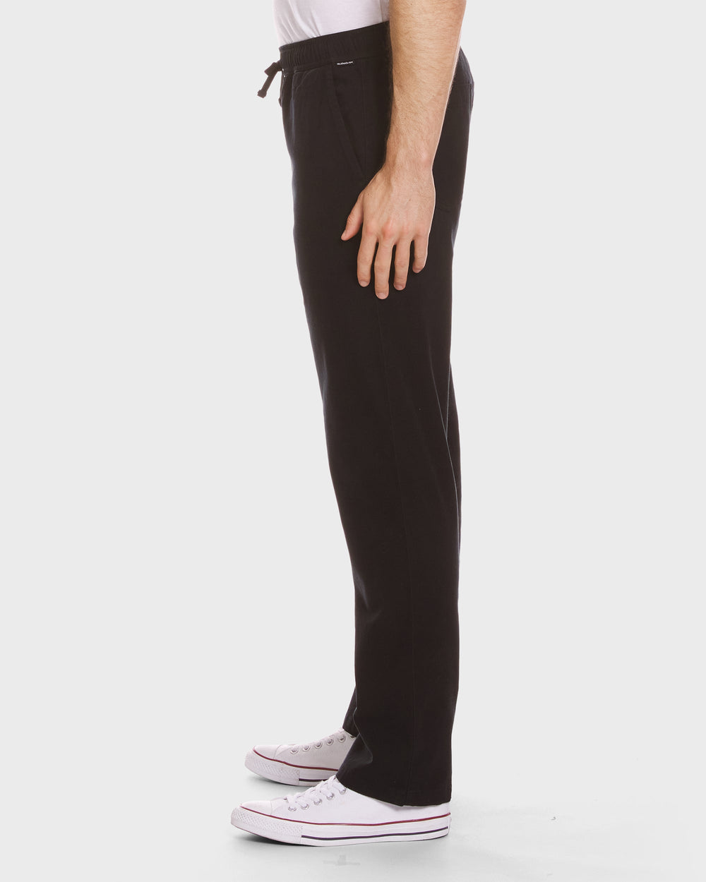 Stretch Canvas Beach Pants - Black