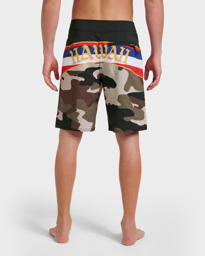 Hi Panel 20" Boardshorts - Grape Leaf