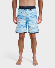 Surfsilk Tropical Surf 19" Boardshorts - Total Eclipse