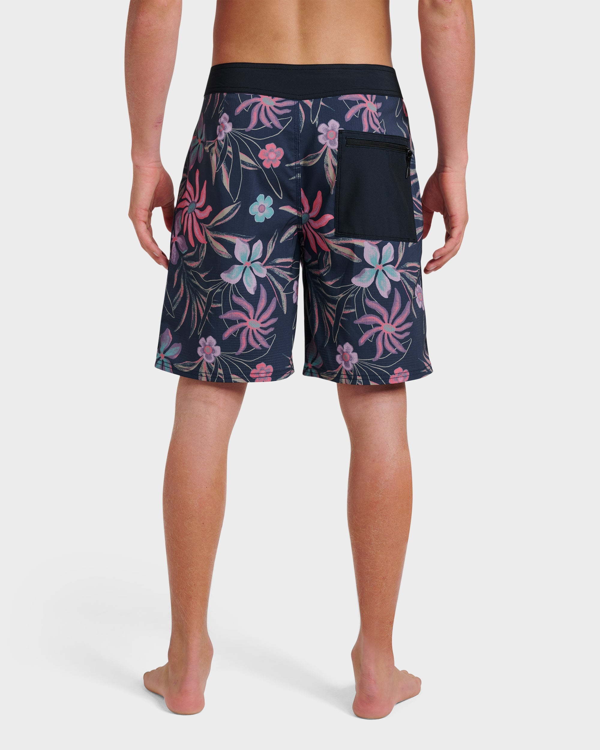 Highline Straight Leg 19" Boardshorts - Total Eclipse
