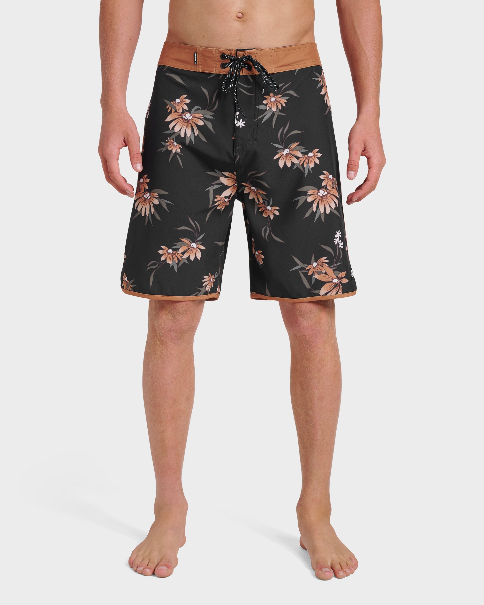 Surfsilk Costal Flora 19" Boardshorts - Black