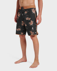 Surfsilk Costal Flora 19" Boardshorts - Black