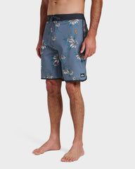 Surfsilk Costal Flora 19" Boardshorts - China Blue