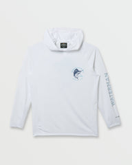 Waterman Marley Hooded Surf Tee - White