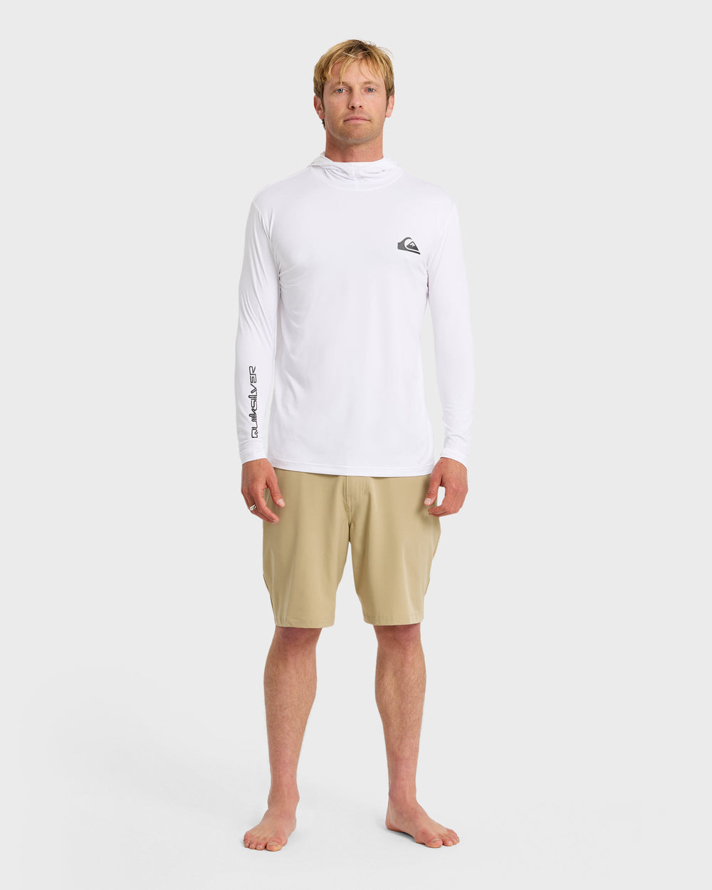 Everyday Hooded Surf Tee - White
