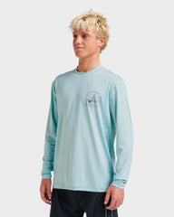 Waterman Coolbreeze Long Sleeve Surf Tee - Sterling Blue