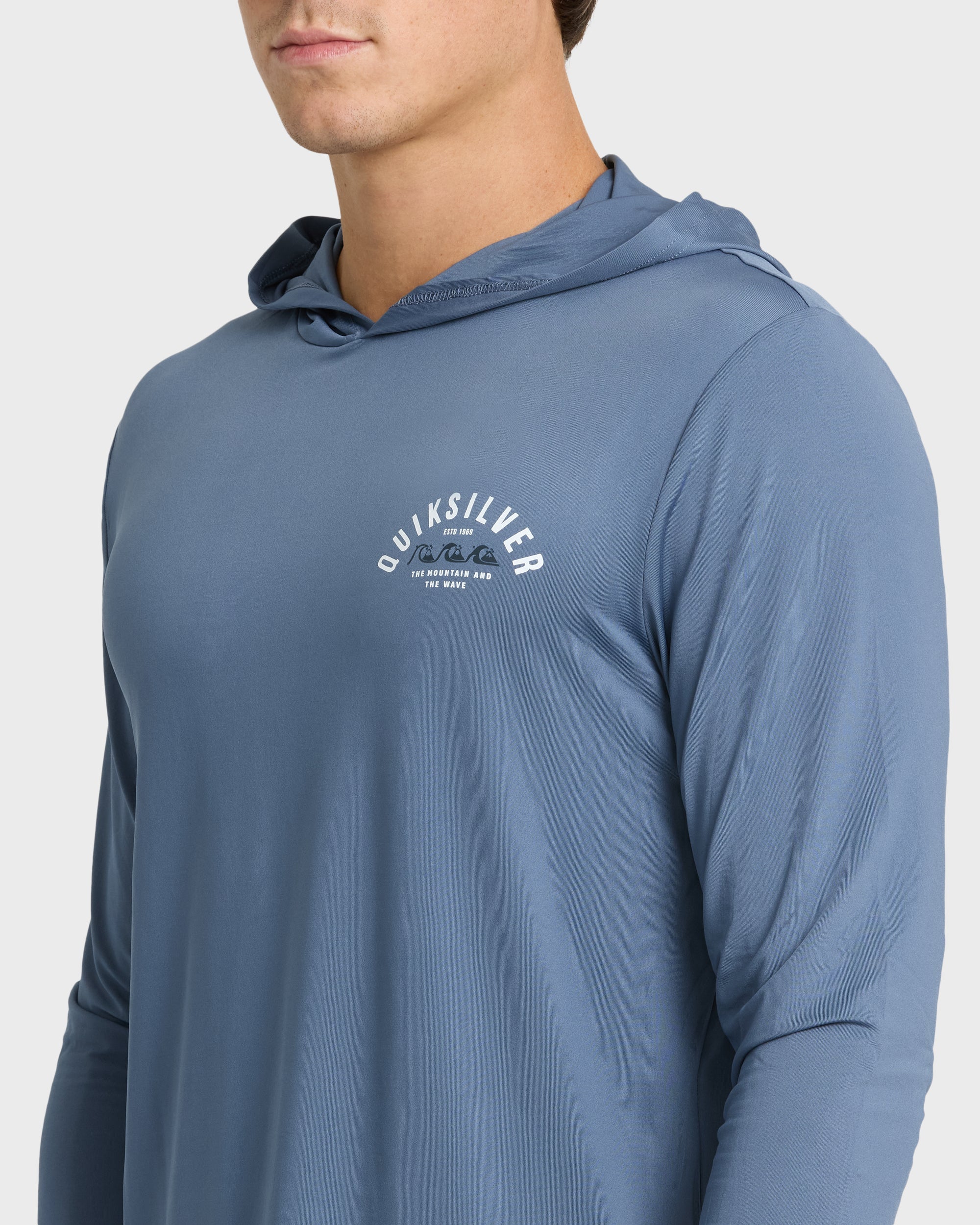 Lookup Long Sleeve Sun Hooded Rashguard - Seaport