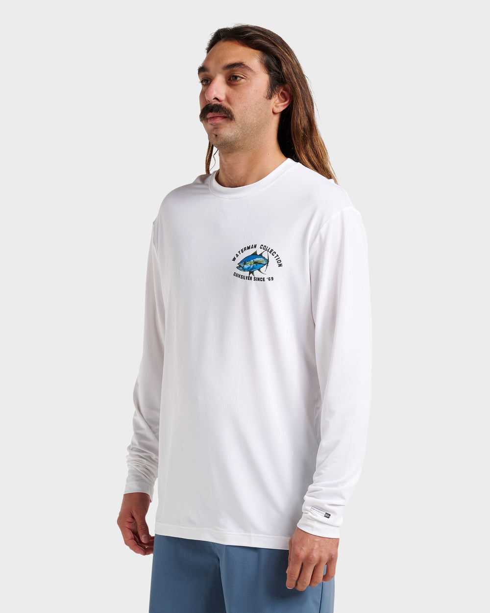Waterman Coolbreeze Long Sleeve Surf Tee - White