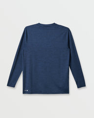 DNA Logo Surf Long Sleeve Surf Tee - Navy Heather
