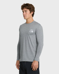 DNA Logo Surf Long Sleeve Surf Tee - Smoked Gray Heather