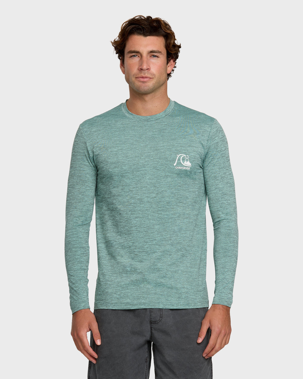 DNA Logo Surf Long Sleeve Surf Tee - Jade Heather