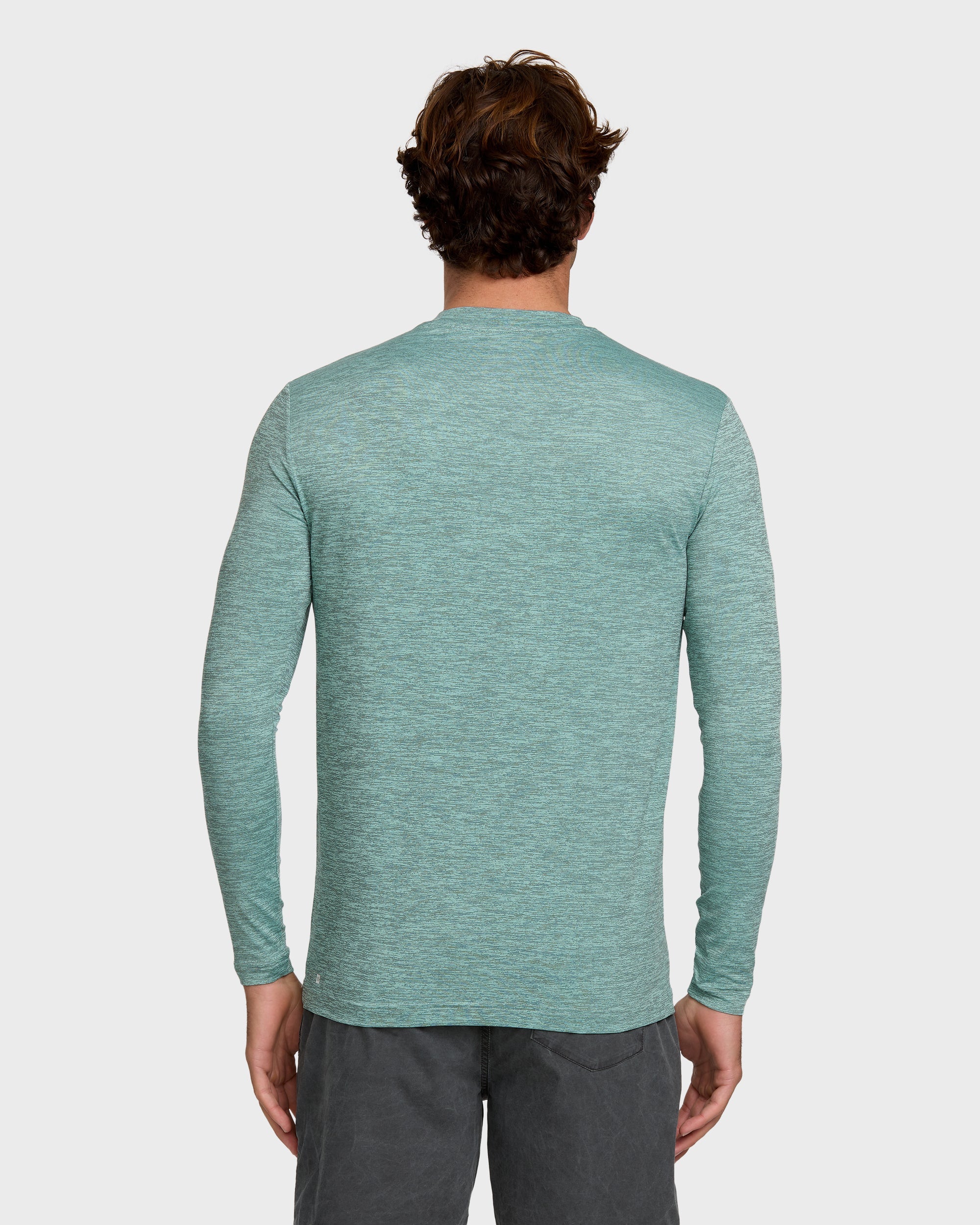 DNA Logo Surf Long Sleeve Surf Tee - Jade Heather