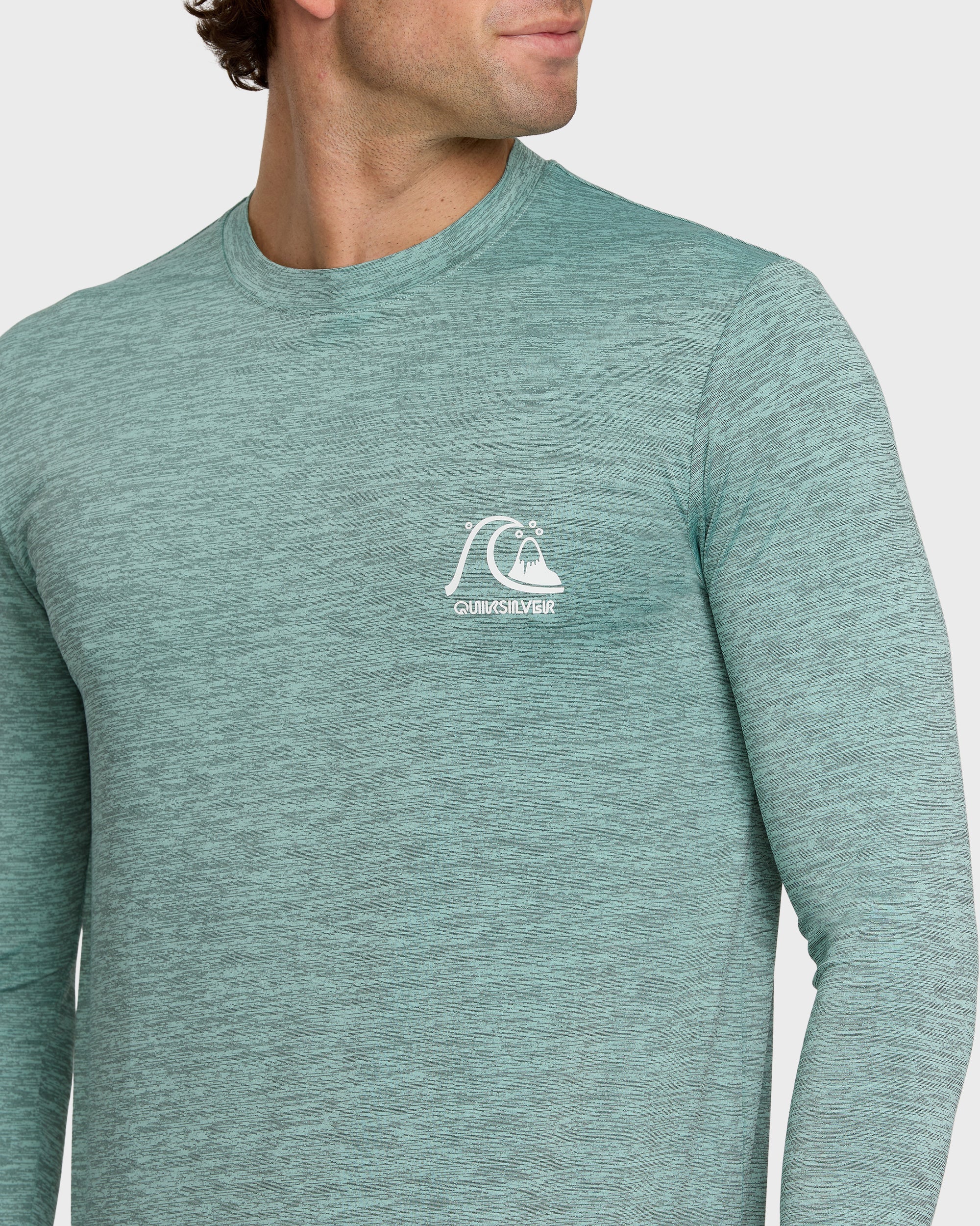 DNA Logo Surf Long Sleeve Surf Tee - Jade Heather