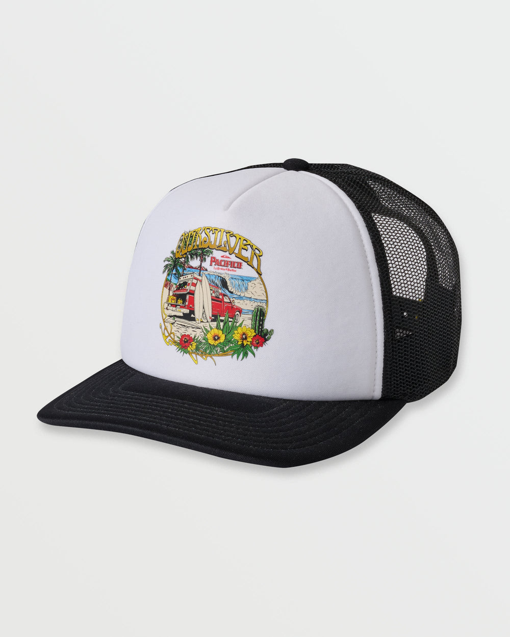 Quiksilver x Pacifico Baja Beach Trucker Hat - White