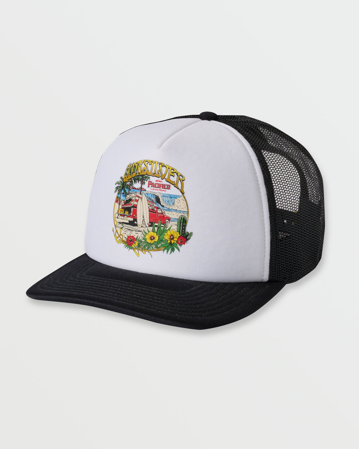 Quiksilver x Pacifico Baja Beach Trucker Hat - White