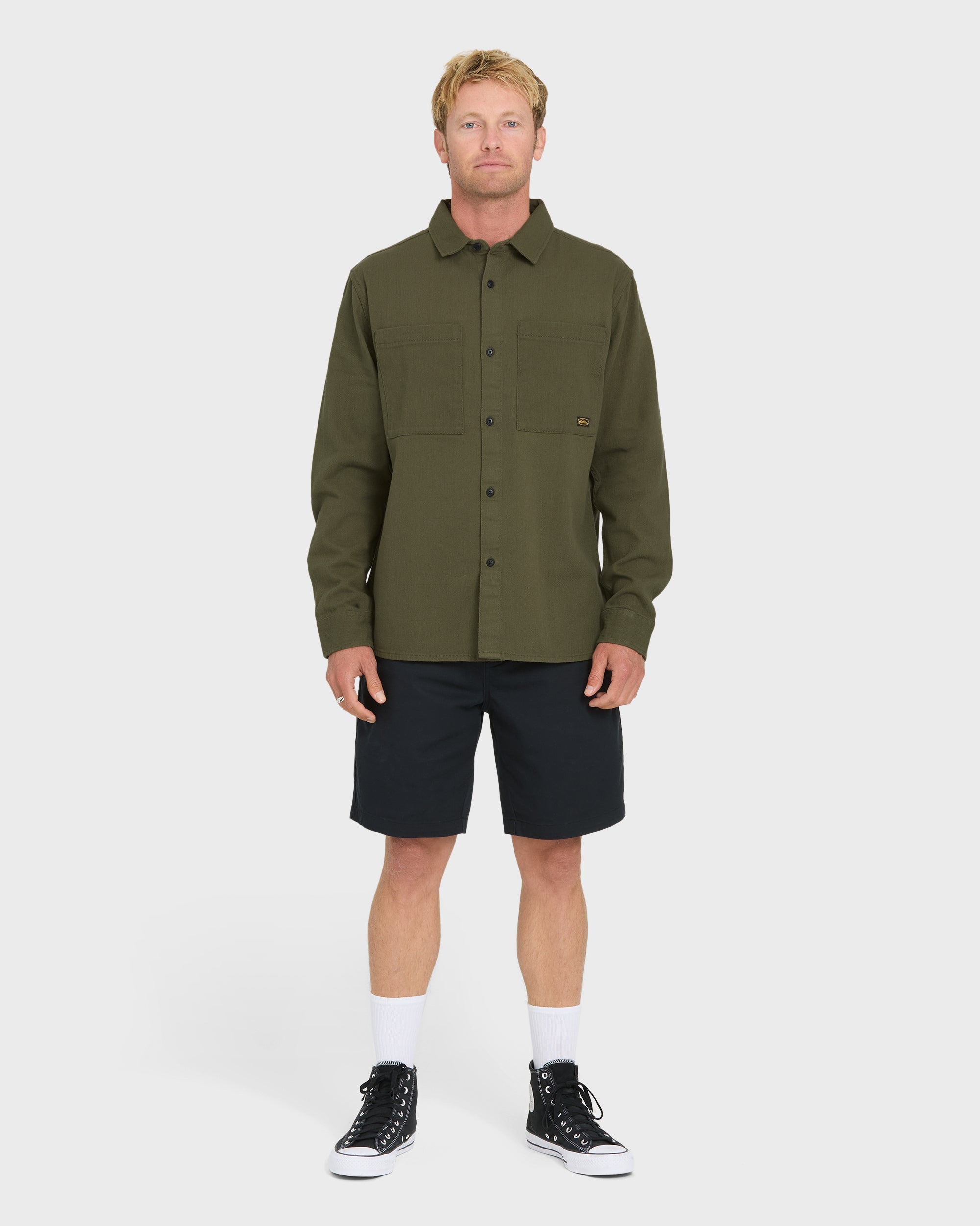 Heron Long Sleeve Shirt - Grape Leaf