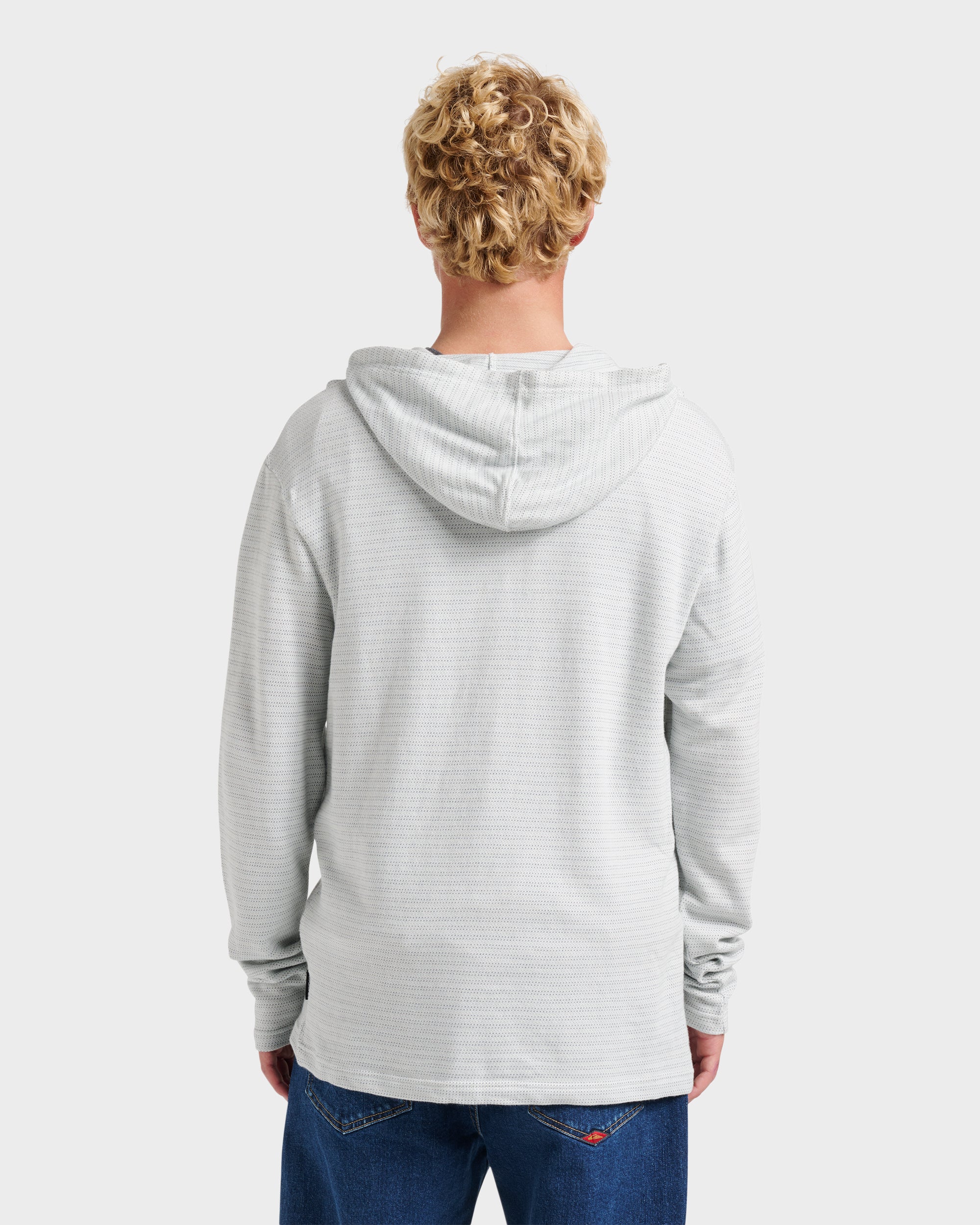 Vista Long Sleeve Hood - Ashley Blue