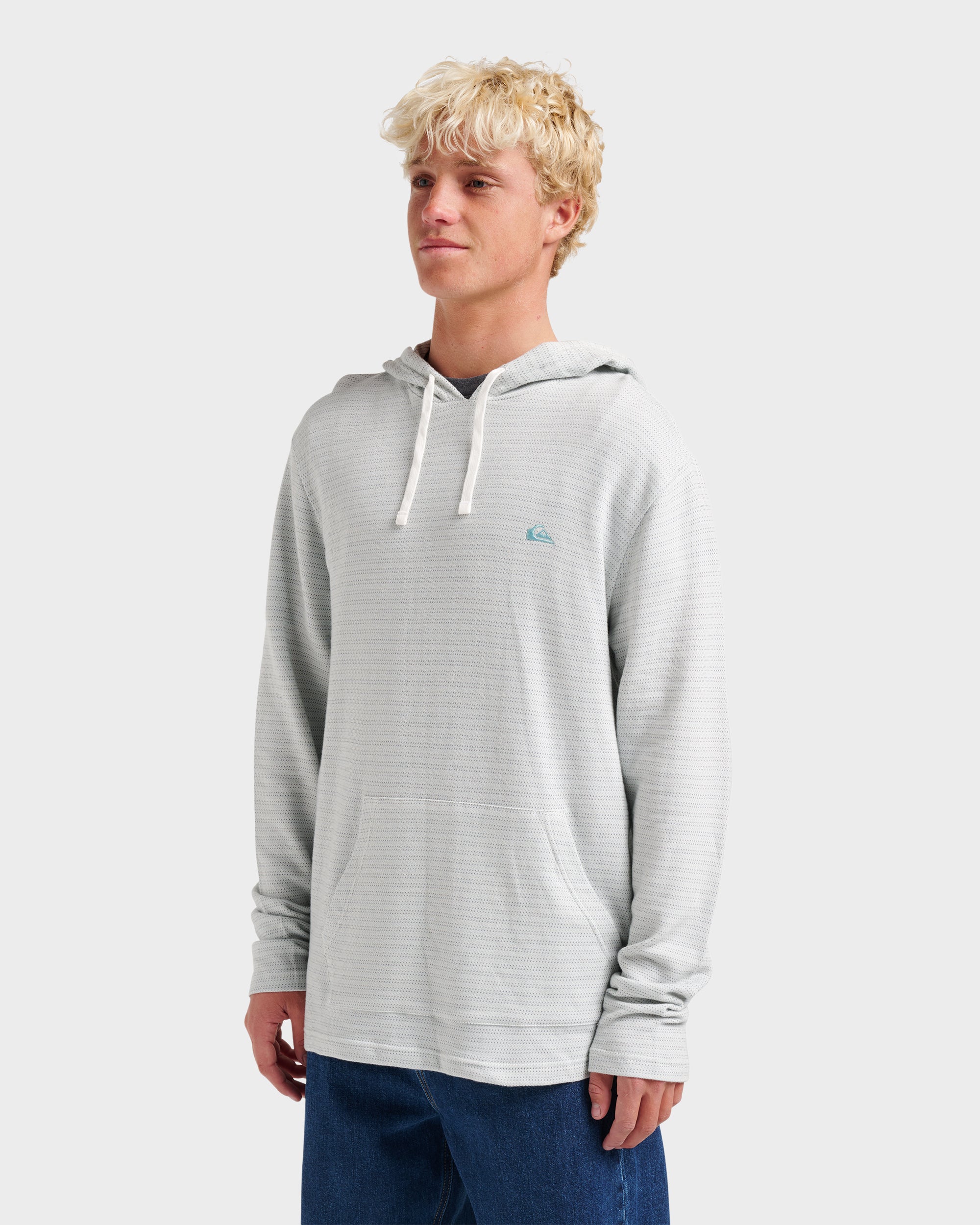 Vista Long Sleeve Hood - Ashley Blue