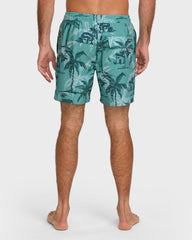 Waterman Off The Grid 17" Swim Trunks - Aqua