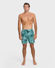 Waterman Off The Grid 17" Swim Trunks - Aqua