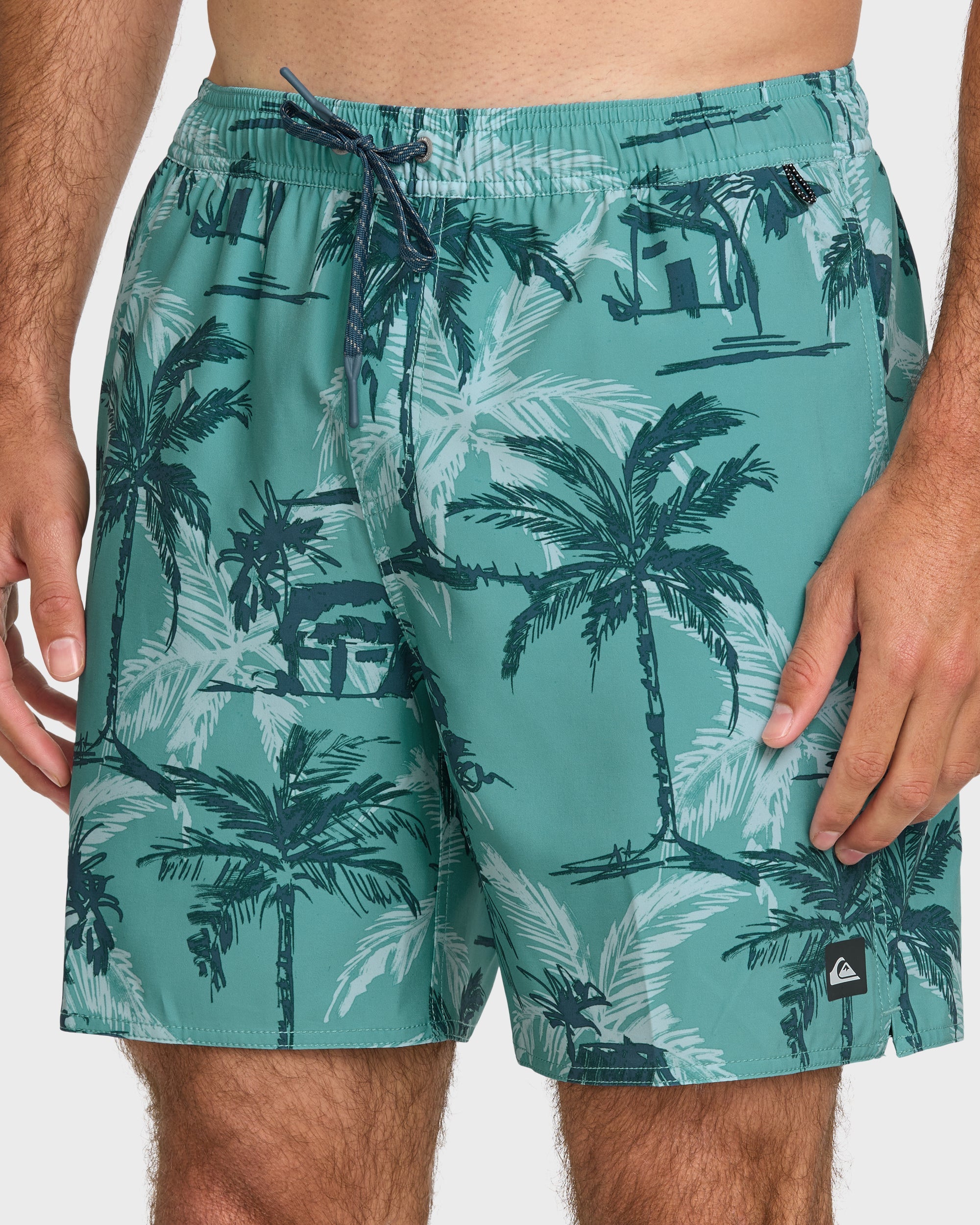 Waterman Off The Grid 17" Swim Trunks - Aqua