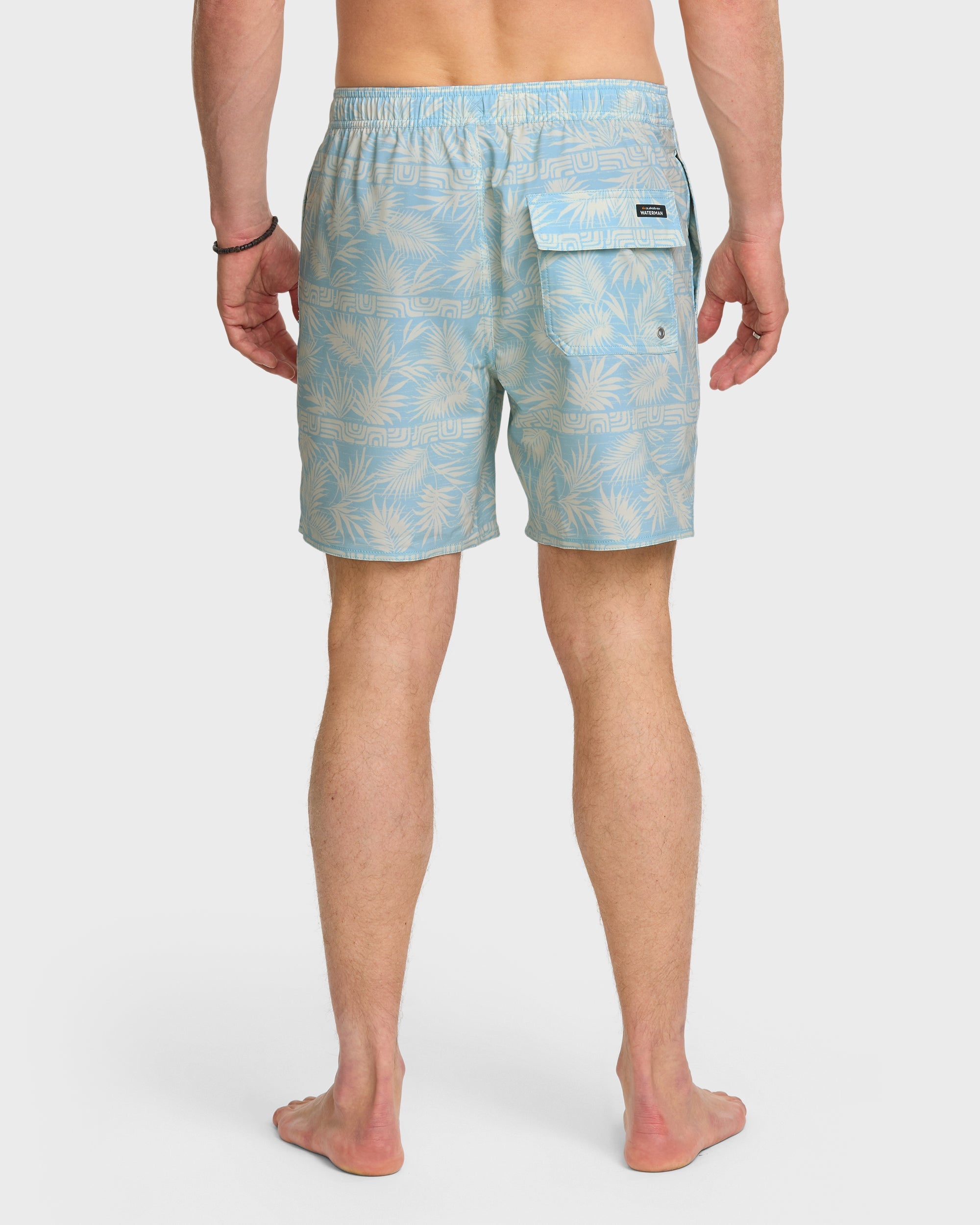 Waterman Fern Garden 17" Swim Trunks - Beach Blue