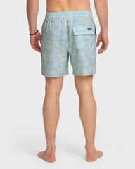 Waterman Fern Garden 17" Swim Trunks - Beach Blue